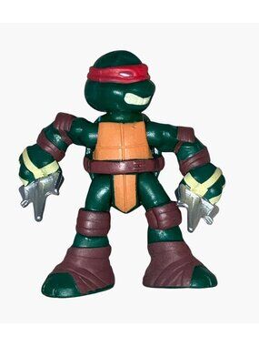 Teenage Mutant Ninja Turtles Mini Action Figure Raphael Red Bandana Playmates
